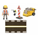 71185 Construction worker with edge cutter