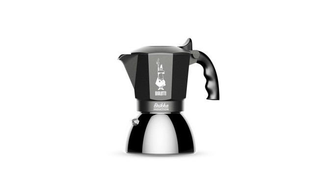 Kohvimasin BIALETTI BRIKKA INDUCTION 4TZ 180 ml antratsiithall, hõbedane