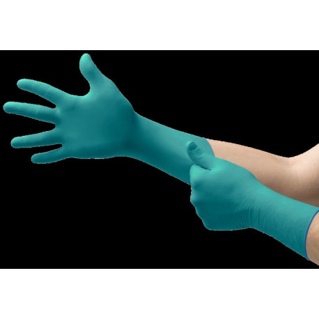 Disposable nitrile and neoprene gloves Ansell Microflex 93-260, size M (7,5-8), 50 pcs box, textured