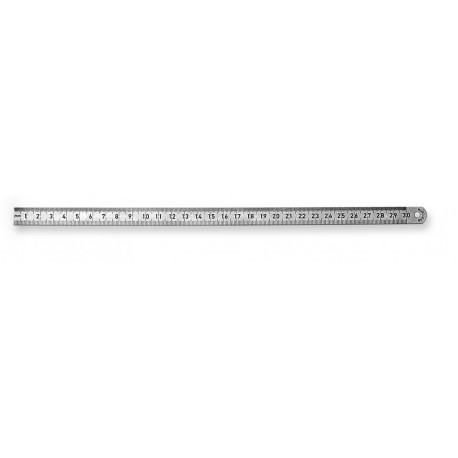 SCALA stainless steel ruler – 500 mm length, 18 mm narrow width, 0.5 mm thickness, model 497