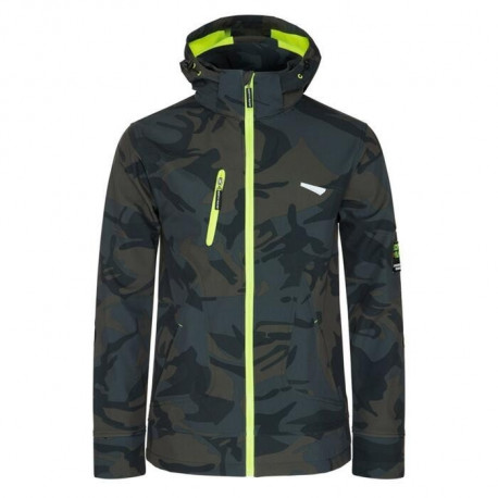 Work jacket North Ways Borel 1511 camouflage/neon, size M