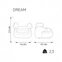 NANIA car seat - booster Dream Linea Griss 24