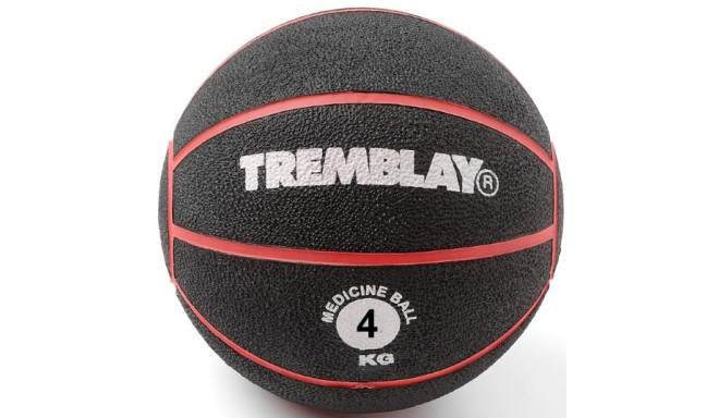 Treeningpall TREMBLAY Medicinipall 4kg D23cm Punane viskamiseks