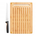 FISKARS ZESTAW NÓŻ DO CHLEBA + DESKA DO KROJE