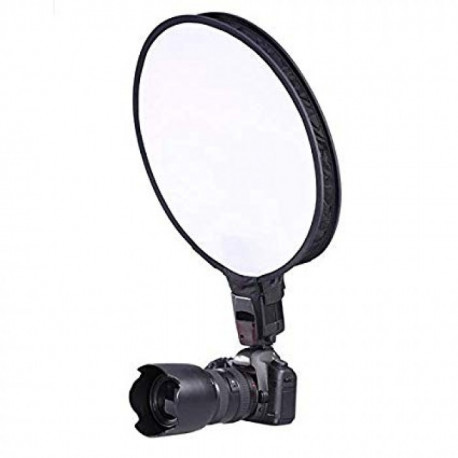Fotocom Round Flash 30 cm softbokss kameras zibspuldzei