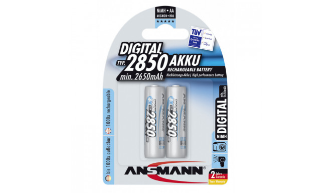 Ansmann 2x AA 2850mAh akumulatoru komplekts