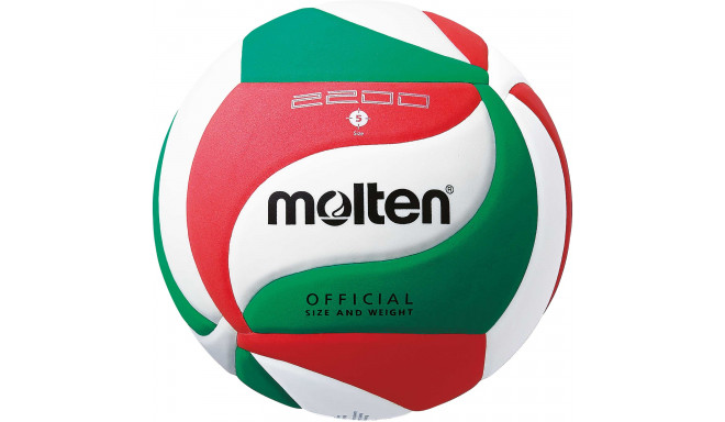 Volleyball ball MOLTEN V5M2200, synth. leather size 5