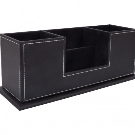 Pliiatsitops 4-ne 87361 WALTER, 8x28xH11cm / PU kunstnahk, must