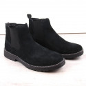 Filippo M PAW499A black leather slip-on Chelsea boots (41)