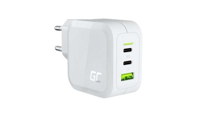 Green Cell CHARGC08W mobile device charger Headphones, Netbook, Smartphone, Tablet White AC Fast cha