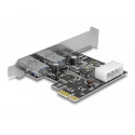 DeLOCK 2x USB 3.0 PCI Express card interface cards/adapter Internal USB 3.2 Gen 1 (3.1 Gen 1)