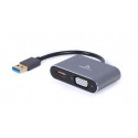Gembird I/O adapter USB 3.0 - HDMI/VGA, hall (A-USB3-HDMIVGA-01) Gembird I/O adapter USB 3.0 - HDMI/VGA, hall (A-USB3-HDMIVGA-01)