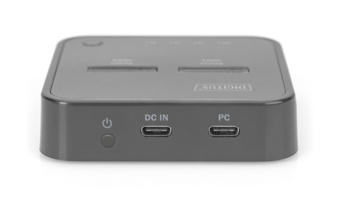 Digitus kahe M.2 NVMe SSD dokkimisjaam võrguvaba kloonimise funktsiooniga, USB-C™