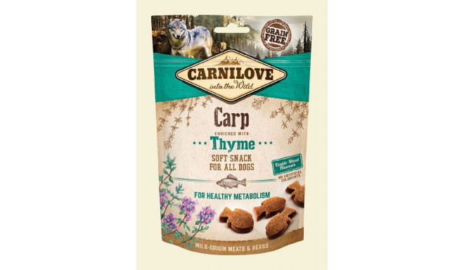 CARNILOVE Soft karpkala-tüümian koerasnäkk - 200 g