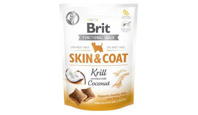 BRIT Functional Snack Skin&Coat krilli koeramaius 150g