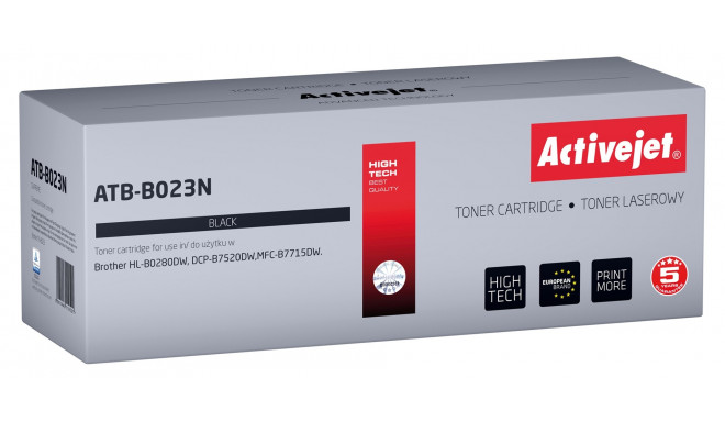 Activejet ATB-B023N tooner (asendus Brother TN-B023; Supreme; 2000 lehte; must)