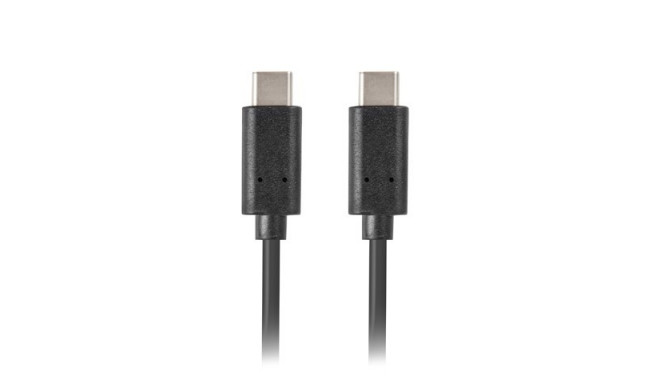 Lanberg CA-CMCM-10CU-0010-BK kabel USB 2.0 1m USB-C M/M  Black