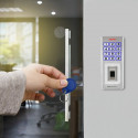 Qoltec 52447 Code lock OBERON with fingerprint reader | RFID | Code | Card | key fob | Doorbell | IP