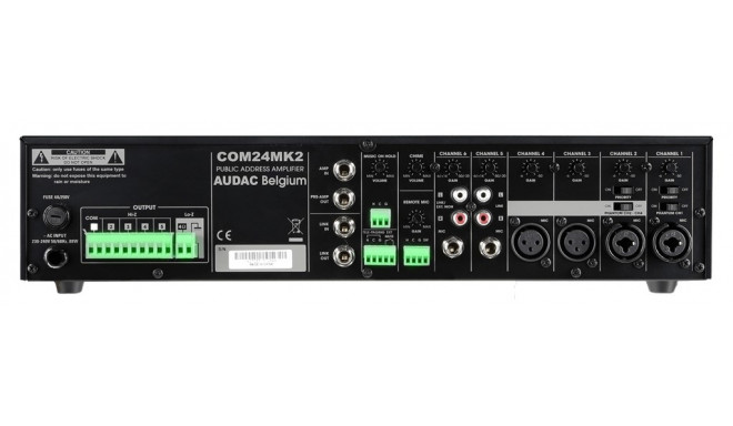 AUDAC COM24MK2 audio amplifier Performance/stage Black