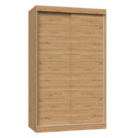 Topeshop IGA 120 ART C KPL bedroom wardrobe/closet 7 shelves 2 door(s) Oak
