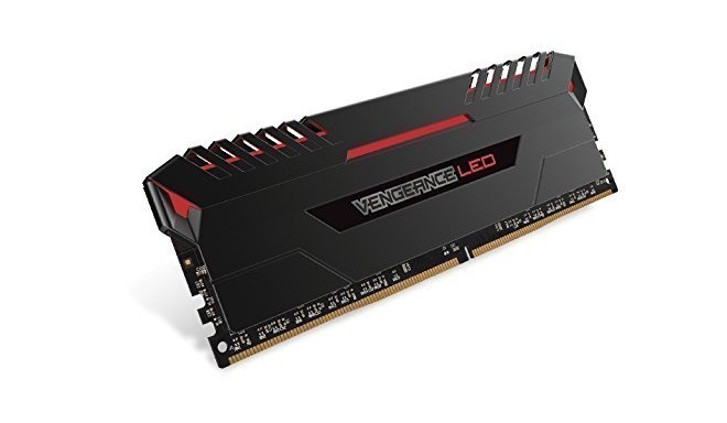 Corsair Vengeance LED red DIMM Kit 32GB, DDR4-3400, CL16-18-18-36 (CMU32GX4M4C3400C16R)