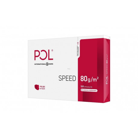 paperi koopiapaber kontor POLSPEED (A4; 80g/m2; 500 lehte; valge paber; matt)