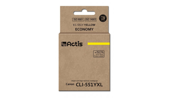 Actis KC-551Y Ink (replacement for Canon CLI-551Y; Standard; 12 ml; yellow)