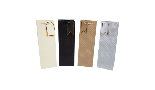 Kinkekott pudelile LEE 12x9x39cm, mix