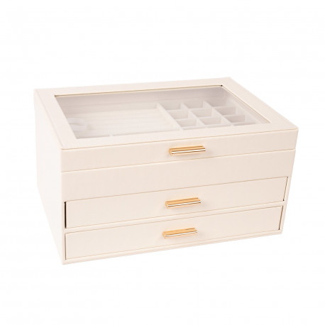 Ehtekarp SEZANE 26,5x18xH13,5cm, valge