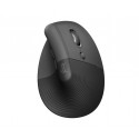 Hiir Logitech Lift Vertical Ergonomic Mouse Right Graphite Black (must), Logi Bolt USB receiver/Blue