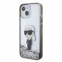 Karl Lagerfeld case for iPhone 15 6,1" KLHCP15SLKKNSK transparentna hardcase Liquid Glitter Ikonik Karl Lagerfeld case for iPhone 15 6,1" KLHCP15SLKKNSK transparentna hardcase Liquid Glitter Ikonik