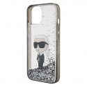 Karl Lagerfeld case for iPhone 15 6,1" KLHCP15SLKKNSK transparentna hardcase Liquid Glitter Ikonik Karl Lagerfeld case for iPhone 15 6,1" KLHCP15SLKKNSK transparentna hardcase Liquid Glitter Ikonik