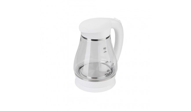Adler AD 1274 B electric kettle 1.7 L White,Transparent 2200 W