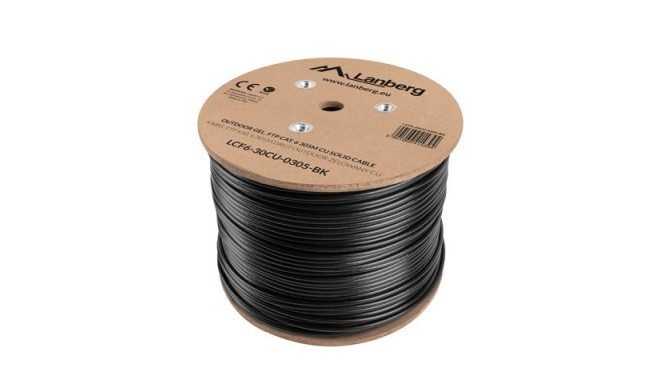 Lanberg LCF6-30CU-0305-BK networking cable Black 305 m Cat.6 outdoor