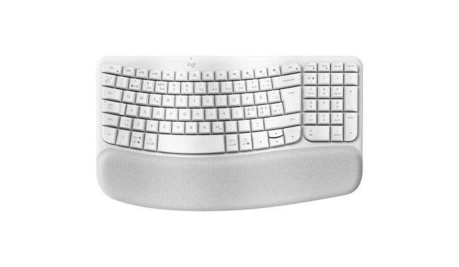 Klaviatuur Logitech Wave Keys SWE (W), valge