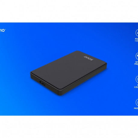 Väline HDD/SSD korpus AK-65 USB 3.0 2,5