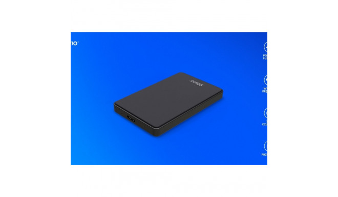 Väline HDD/SSD korpus AK-65 USB 3.0 2,5