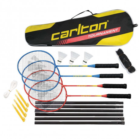 Carlton TOURNAMENT G3 sulgpallikomplekt 4 reketit + 3 sulgpalli + võrk + kott
