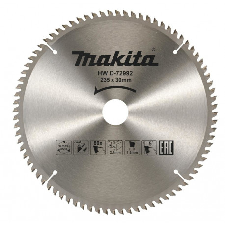 MAKITA ketassaag 235x30x 80z ECONOM alumiiniumi jaoks