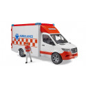 BRUDER MB Sprinter ambulance with driver, 026