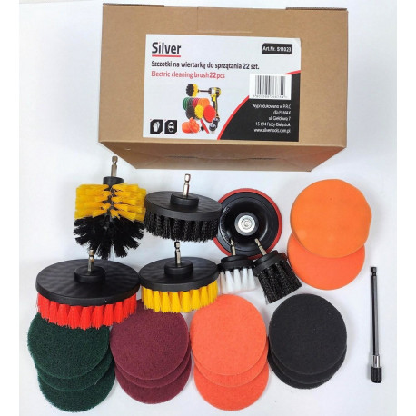 hõbedased kruvikeeraja puhastusharjad 22 tk