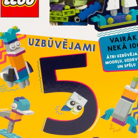 LEGO ICONIC Activity Book "5-Minute Builds"- Latvian