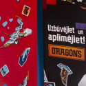 LEGO NINJAGO Activity Book "Build and Stick: Dragons" (In Latvian lang.)