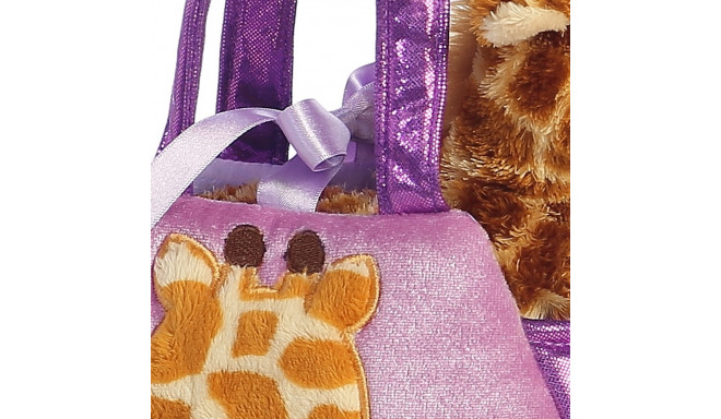 AURORA Fancy Pals plush toy giraffe in a bag, 20 cm