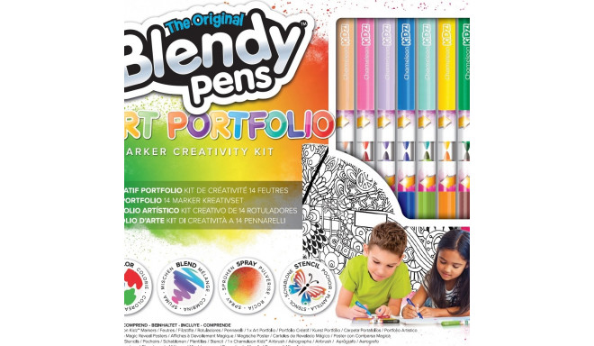 BLENDY PENS Арт-портфолио, 14 маркеров