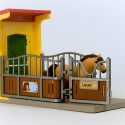 SCHLEICH FARM WORLD playset Pony Box with Iceland Pony Stallion