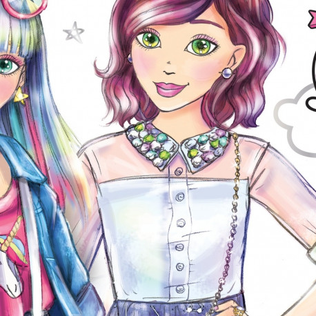 MAKE IT REAL Fashion design sketchbook "Digital dream"