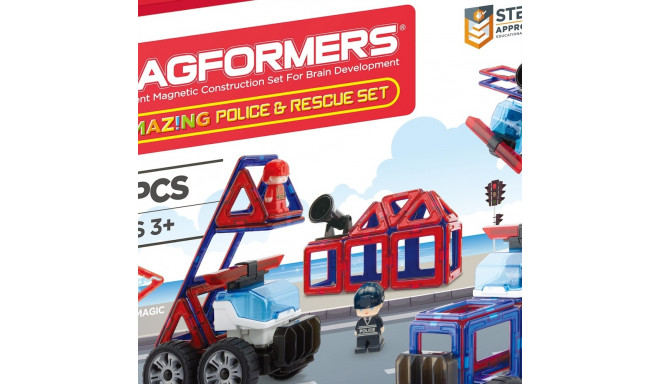 MAGFORMERS "Amazing Police & Rescue" komplekts