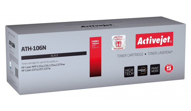 Activejet ATH-106N tooner (asendus HP 106A W1106A; Supreme; 1000 lehte; must)