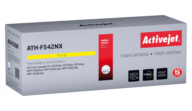 Activejet ATH-F542NX toner (replacement for HP 203X HP203X CF542X CRG 054H CRG054H; Supreme; 2500 pa